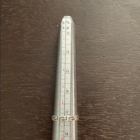 Textured Pattern Etched Band 925 Sterling Silver Ring Size 7 - Picture 5 of 5